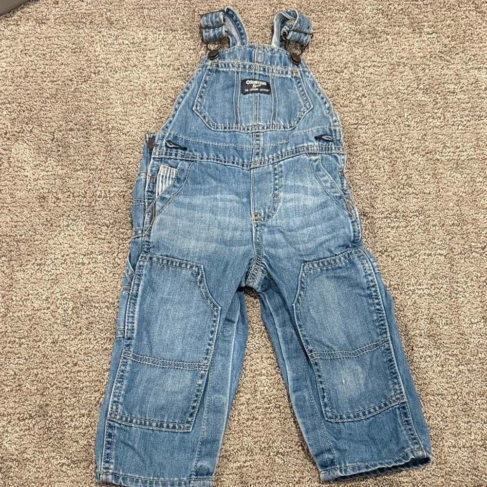 OshKosh B'gosh Light Blue Denim Kids Overalls 18M